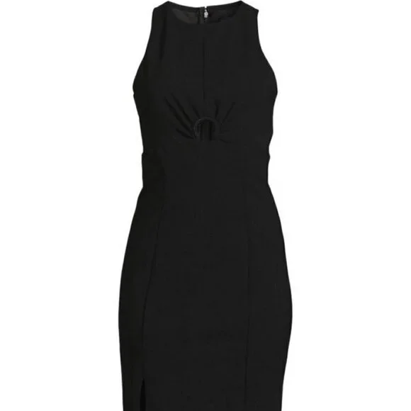 RACHEL RACHEL ROY Keyhole Cutout Sheath Dress-Black- Small NWT - Picture 2 of 14